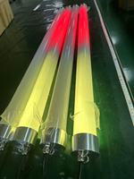 Tube LED Pixel RGBIC 360° à Haute Intensité Lumineuse (CRI 95), 24V, D50, Diamètre 50mm, Adressable, pour Bar DJ 3D, RGB IC DMX, Tube Numérique Rond 360