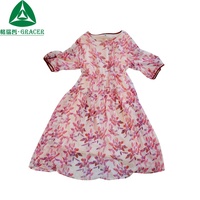 Robe en soie pour femme Gracer A01, taille mixte, dentelle fine, d'occasion, tenue décontractée d'été, qualité haut de gamme, couleurs mélangées