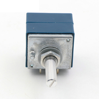 Potentiomètre à double volume ALPS RK27 d'origine japonaise 10k 50K 100k Poignée ronde pour amplificateur Hi-Fi