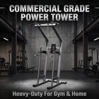 Torre de Ejercicios Multifuncional Comercial para el Hogar con Barra Doble, Estación de Dominadas y Estación de Dips para Entrenamiento de Fuerza de Cuerpo Completo y Parte Superior del Cuerpo para Gimnasio