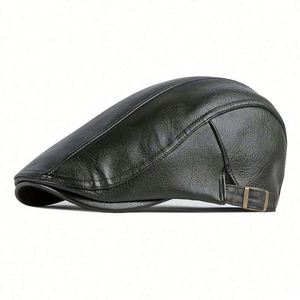 En gros : Chapeaux et casquettes pour hommes en cuir PU, incluant chapeaux Gatsby, bérets, casquettes de golf, casquettes de soleil, casquettes Ivy, bérets et casquettes Ivy à visière décontractées, tendance - Product Image 2