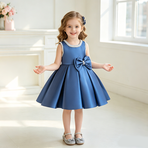 sachin and babi light blue dress Blue Baptism Dresses For Moms main image 1