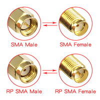 Conector SMA, Conector Coaxial RF, Macho y Hembra, Adaptador Chapado en Oro, Adaptador Recto, Adaptador en T, Adaptador Triple en Codo, Conector SMA