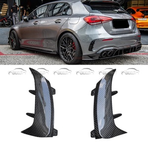 ดิฟฟิวเซอร์กันชนหลังคาร์บอนไฟเบอร์  ครีบข้าง  คานาร์ด  ทริม  สปลิตเตอร์  สปอยเลอร์ สำหรับรถยนต์เมอร์เซเดสเบนซ์ W177 A35 A45 A45S แฮทช์แบค - Product Image 2