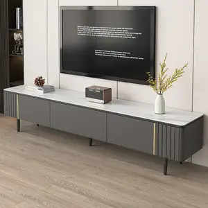 Meuble tv moderne de taille et de couleur personnalisées, meuble tv en bois