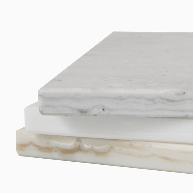 Artificial Marble Stone White Corians Solid Surface For Kitchen Countertop