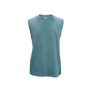 HYDT เสื้อกล้ามผ้าฝ้าย100% ถักแบบหนาพิเศษระบายอากาศได้ดี180gsm แบบสปอร์ตใส่ได้ทั้งชายและหญิงเสื้อคอกลมมีความยืดหยุ่นพิมพ์ลาย3D - Product Image 3