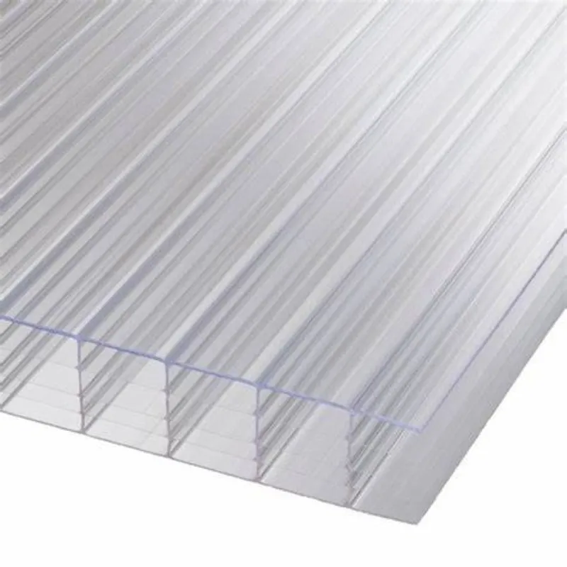 Mái nhà thương mại rõ ràng polycarbonate cho nhà kính 4 bức tường 20mm tấm polycarbonate rỗng