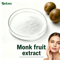 Poudre d'extrait de fruit du moine 50% Mogroside V de qualité alimentaire et cosmétique, matière première en vrac, fournie directement par l'usine