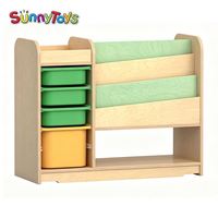 Étagère à chaussures en plastique pour maternelle avec meubles de rangement pour jouets d'enfants, idéale pour les écoles, les crèches et les garderies