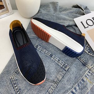 Décolleté estivi taglie forti <span class=keywords><strong>da</strong></span> donna-Sneakers <span class=keywords><strong>con</strong></span> plateau traspiranti <span class=keywords><strong>con</strong></span> <span class=keywords><strong>zeppa</strong></span>, ideali per la corsa e l'abbigliamento Casual - Product Image 6