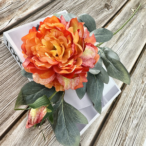 Flores de Peonía Artificiales <span class=keywords><strong>Meimei</strong></span> al por Mayor, Adornos de Peonía Falsos Estilo Palacio - Product Image 2