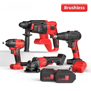 Elektrowerkzeug-Kombikits: Leistungsstarker Akku-Bohrschrauber, Bohrhammer, Winkelschleifer, Schlagschrauber – Großhandel für Maschinen und Hardware - Product Image 1