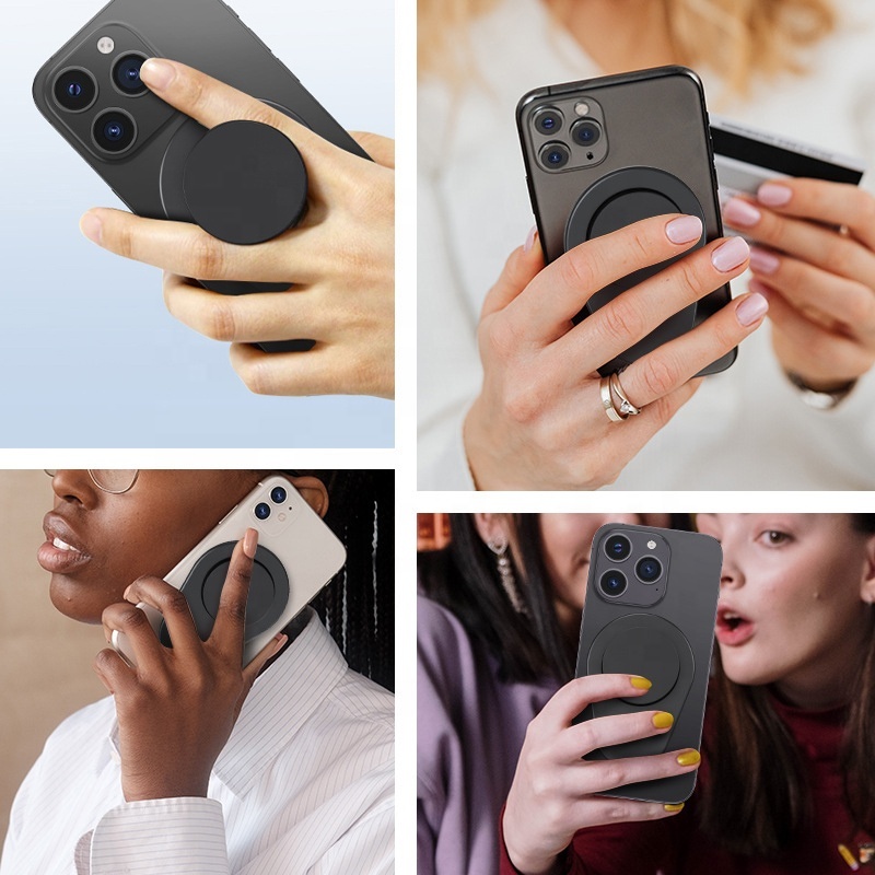 Strong Magnetic Transparent Finger Grip Stand Phone Holder Griptok pings Phone Socket for Iphone for Magsafe Accessories · image 5