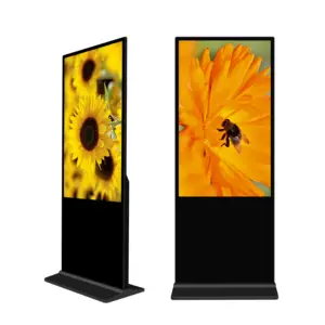 Macchina pubblicitaria a parete da pavimento verticale da 32/43/50/55/65 pollici display touch screen di rete HD macchina all-in-one