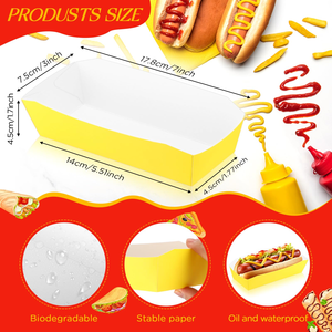 Top Manufacturer <b>Cheap</b> Price Custom Print Hot Dog Take Away <b>Boxes</b> Paper Corndog Tray Packaging Single Corn Dog Box - Product Image 2