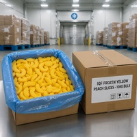Graad A Halal IQF Diepvries Gele Perzik Schijfjes Groothandel |   100% natuurlijke, vers gesneden perziken voor bakkerijjam & -sap