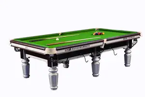 Cost-Efficient Billiards Slate Cushion Commercial Solid Wood 9ft Pool Table