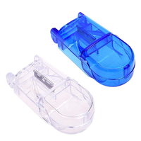 Coupe-pilules professionnel portable en plastique avec compartiment de rangement, boîte à pilules, porte-capsules, broyeur de médicaments pour enfants