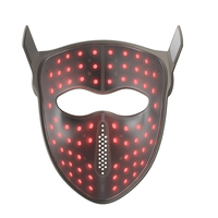 Masque facial et pour le cou en silicone LED personnalisé OEM, appareil de beauté à thérapie par lumière rouge infrarouge avec télécommande sans fil