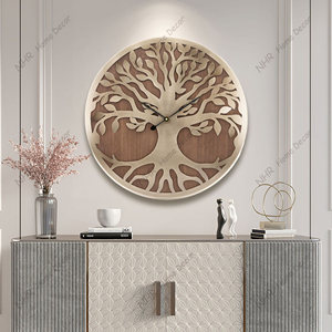 Nuovo stile legno <span class=keywords><strong>albero</strong></span> <span class=keywords><strong>della</strong></span> <span class=keywords><strong>vita</strong></span> digitale 3d classico <span class=keywords><strong>orologio</strong></span> <span class=keywords><strong>da</strong></span> <span class=keywords><strong>parete</strong></span> in legno <span class=keywords><strong>orologio</strong></span> decorazione per la casa - Product Image 5