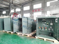 Transformateur électrique triphasé à faible perte de puissance 13,8 kV 1500 kVA 24 kV/480 V monté sur socle