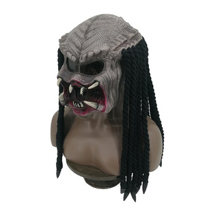 Masque en latex <span class=keywords><strong>Alien</strong></span> <span class=keywords><strong>vs</strong></span> <span class=keywords><strong>Predator</strong></span> pour Halloween transfrontalier, casque effrayant de <span class=keywords><strong>Predator</strong></span> pour fête et jeu de rôle - Product Image 2