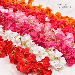 Vignes artificielles de bougainvillier en soie, fleurs de 10 cm et moins, pour décorations florales de mariage, maison, extérieur et accessoires de photographie - Product Image 1