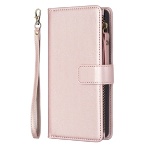 <span class=keywords><strong>Pochette</strong></span> de téléphone portefeuille à 9 emplacements pour cartes pour iPhone 14/13 Pro, étui en cuir multifonction pour iPhone 11, porte-cartes - Product Image 5