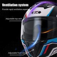 Casque de moto modulaire rabattable homologué DOT, double visière, casque de moto, EPS haute densité, résistance aux chocs, équipement de sécurité ABS