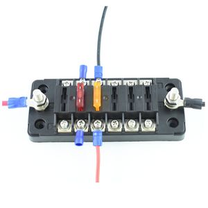 Boîtier de fusibles automatique BH-612PZF 1 entrée 6 sorties avec bornes +/- pour modifications de voitures/camping-cars/véhicules électriques 1 entrée 12 sorties 58VDC 75A MAX - Product Image 4