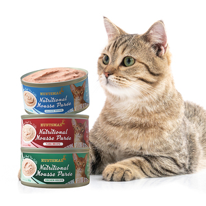 HUNTSMAN Nourriture humide nutritionnelle Mousse Pure 85g pour chat avec poulet, thon et saumon (à base de viande) Riche en protéines Sans céréales - Product Image 2