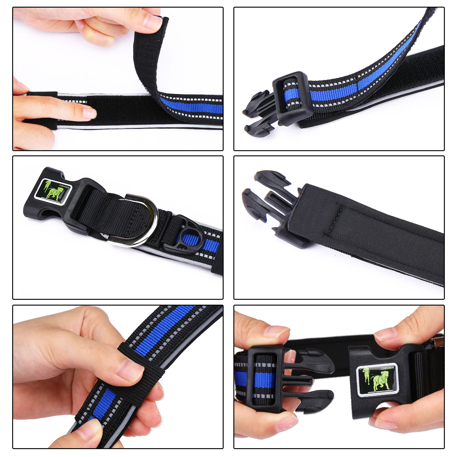 Personalized Large Dog Collars Leashes Strong Wear Resistant