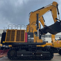 Excavatrice sur chenilles hydraulique avancée SY1250H avec moteur Cummins pour les opérations minières, les travaux de terrassement et la construction de fondations
