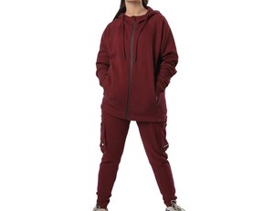 Chándal Deportivo Informal de Punto Sólido para Mujer con Logotipo Personalizado, 100% Algodón, Diseño Transpirable, Precio Bajo - Product Image 3