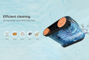 Limpiador robótico inalámbrico para piscinas Addotron Smart Navigation con tecnología de escalada de paredes para el cuidado de piscinas - Product Image 4