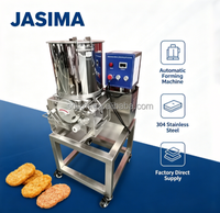Machine automatique pour la fabrication de galettes de hamburgers à base de viande, de poisson, de légumes et de protéines