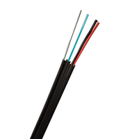 Cable de Fibra Óptica FTTH FTTX para Interiores/Exteriores, Membresía de Resistencia, Cables de Comunicación de Alto Rendimiento, Conductor de Cobre, 2 Conductores