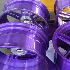 Cerchi in Lega Forgiati A6061 T6 in Alluminio, 17 Pollici, Cromati Viola per <span class=keywords><strong>Fiat</strong></span> <span class=keywords><strong>500L</strong></span> - Product Image 2