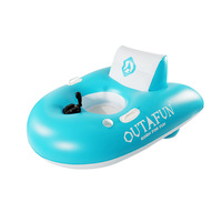 Nouveau style de radeau gonflable électrique individuel en PVC avec propulsion automatique et bouée de natation rotative, longueur 1,46 m