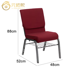 Sedia Moderna per Auditorium e Chiesa con Porta Libri e Clip di Aggancio per Sale Pubbliche - Product Image 1