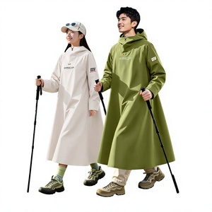 Cape de pluie longue <span class=keywords><strong>tout</strong></span>-en-un pour vélos <span class=keywords><strong>électrique</strong></span>s, imperméable, adaptée aux adultes, unisexe, stock disponible en gros, Guangdong - Product Image 1