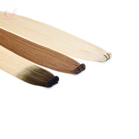 Extensions de cheveux russes double trame, double épaisseur, tissées à la machine, les plus vendues, mèches de cheveux Remy pour salon