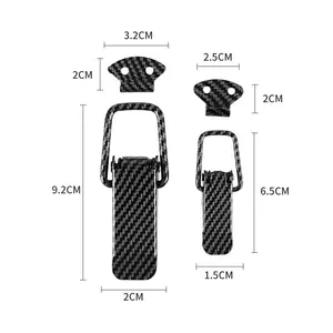 Kustom Logo 2 buah Kit klip kunci kait gaya besar kecil mobil balap klip Bumper kap mesin gesper besi pengencang mudah dilepas