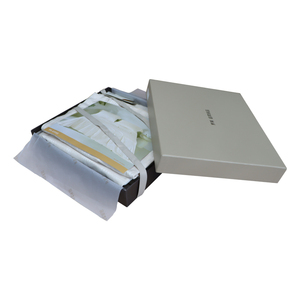 Custom Logo Lid and Base <strong>Boxes</strong> for Bedding Set Clothes Packaging Box with Ribbon - Product Image 3