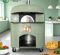 Oven Pizza 260c Oven Pizza Putar Oven Pizza dengan Pembakar Oven Pizza Komersial Oven Pizza Listrik
