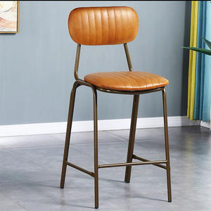 Martian Moderne Massief Houten Hoge Barkruk Met Ijzeren Frame Voor Pub Commercieel Gebruik - Product Image 4