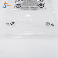 Sac en Mylar transparent en plastique mat, sac en feuille de Mylar transparent, fermeture à glissière, joint de poignée, encoche de déchirure, collation alimentaire, bonbons, chocolat Sto