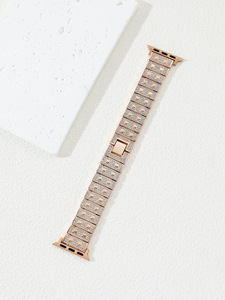 Correa de Metal con Pedrería Compatible con Apple Watch 11 SE, Brazalete de Joyería de Lujo con Diamantes Completos para IWatch 38mm 40mm 42mm - Product Image 2