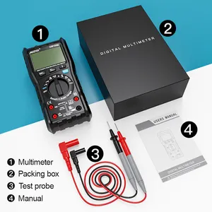 Professional Digital Multimeter DM100A 10000 Counts Transistor Tester Capacitance Meter Measures Temperature Continuity 1000V